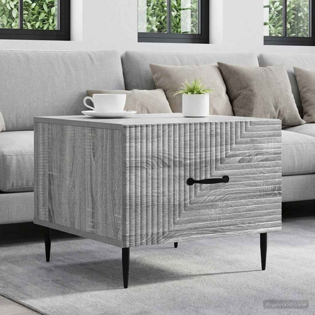 vidaXL Couchtisch Graues Sonoma 49 x 50 x 40 cm Holzwerkstoff