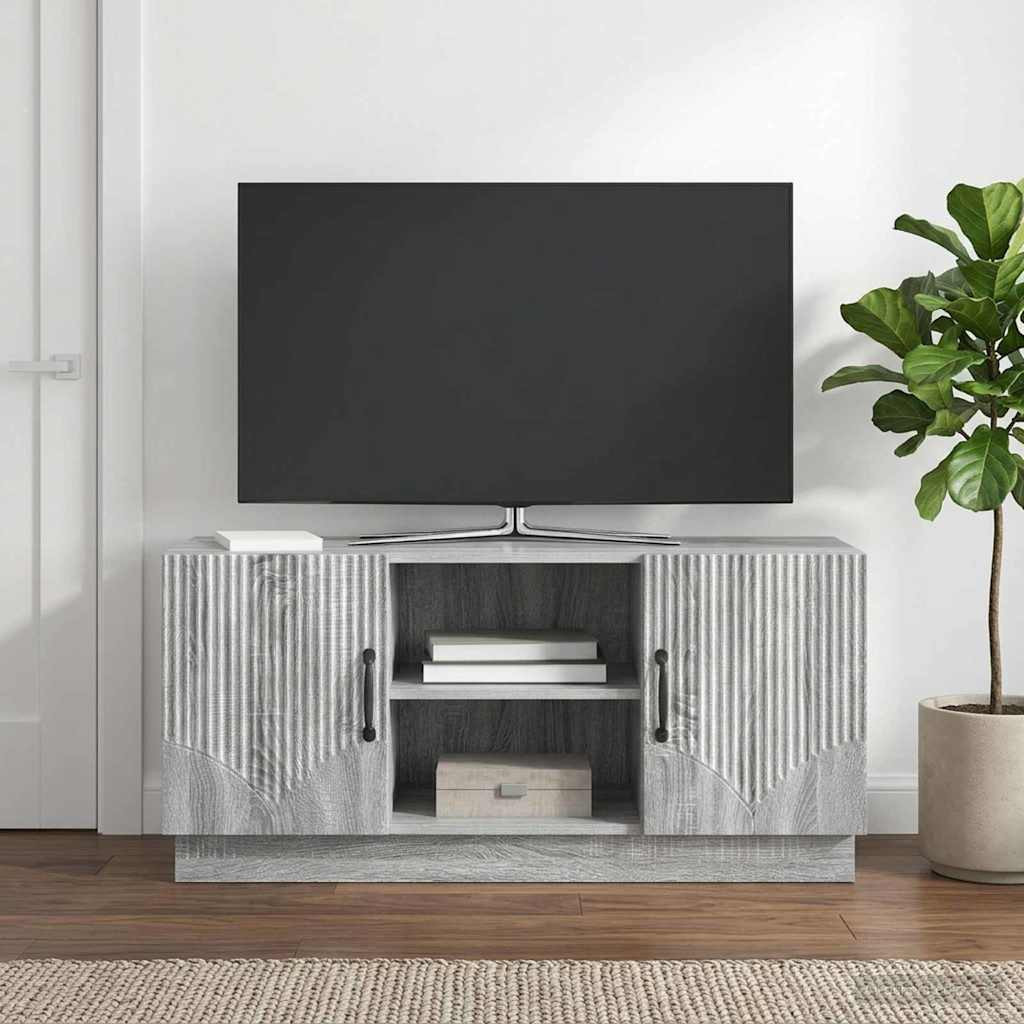 vidaXL TV-Schränk Graues Sonoma 102 x 34,5 x 47 cm Holzwerkstoff