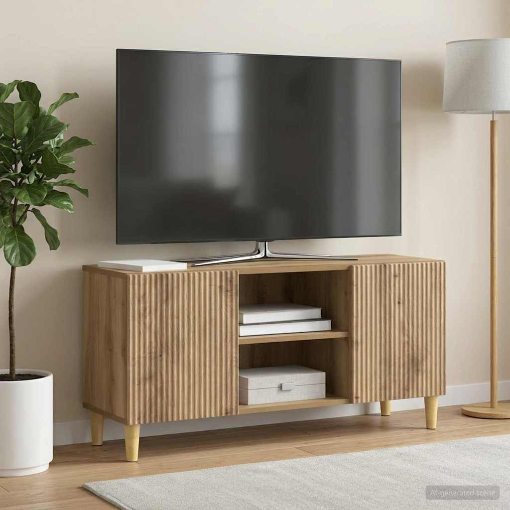 vidaXL TV-Schränk 102 x 34,5 x 50 cm Artisan-Eiche Holzwerkstoff