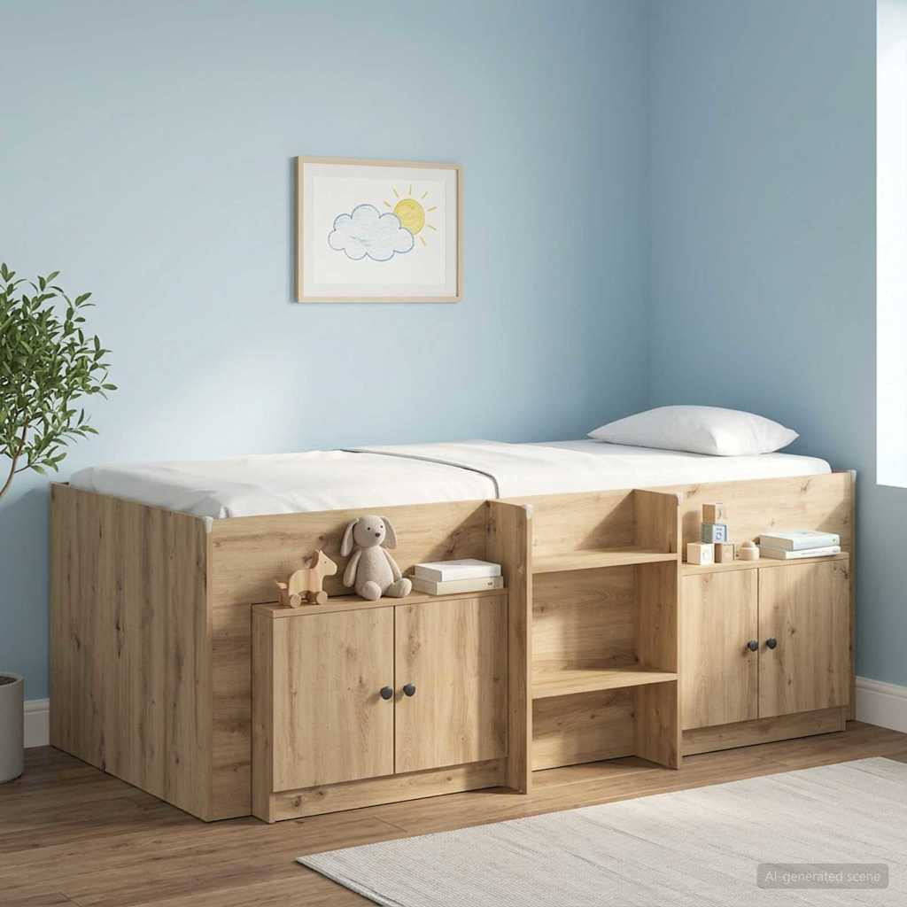 vidaXL Stauraum-Schranks für Hochbett 2 Stk. Artisan-Eiche
