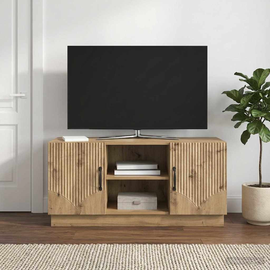 vidaXL TV-Schränk 102 x 34,5 x 47 cm Artisan-Eiche Holzwerkstoff