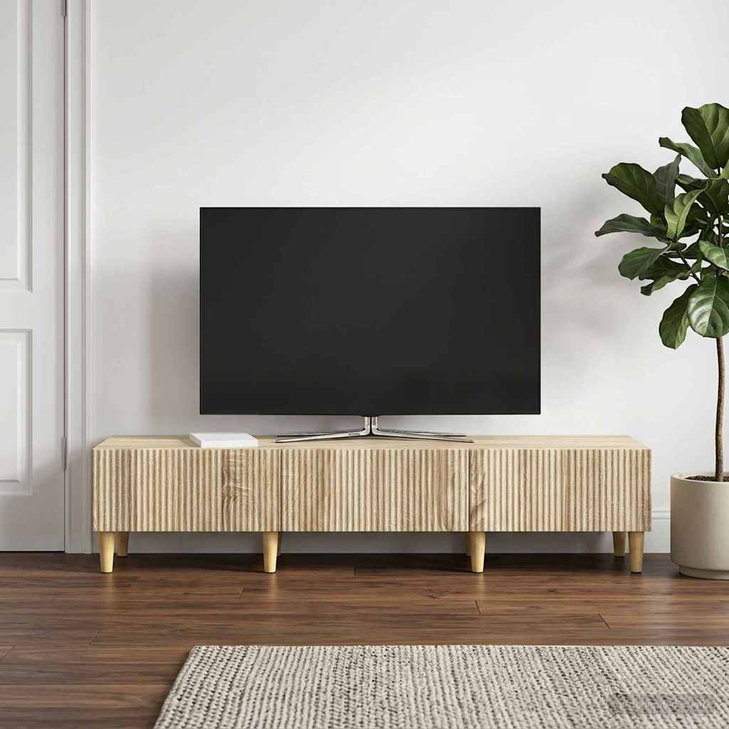 vidaXL TV-Schränk Sonoma-Eiche 147 x 34,5 x 30 cm Holzwerkstoff