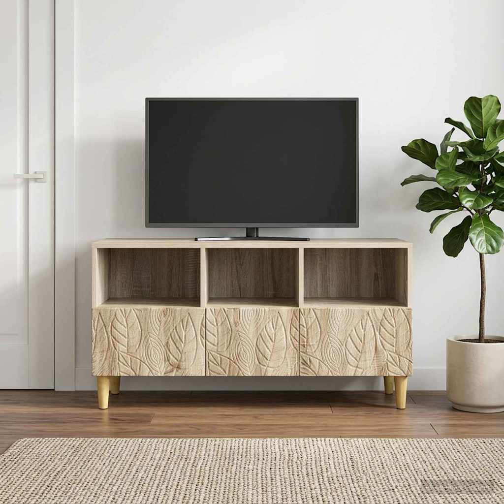 vidaXL TV-Schränk 102 x 34,5 x 50 cm Sonoma-Eiche Holzwerkstoff