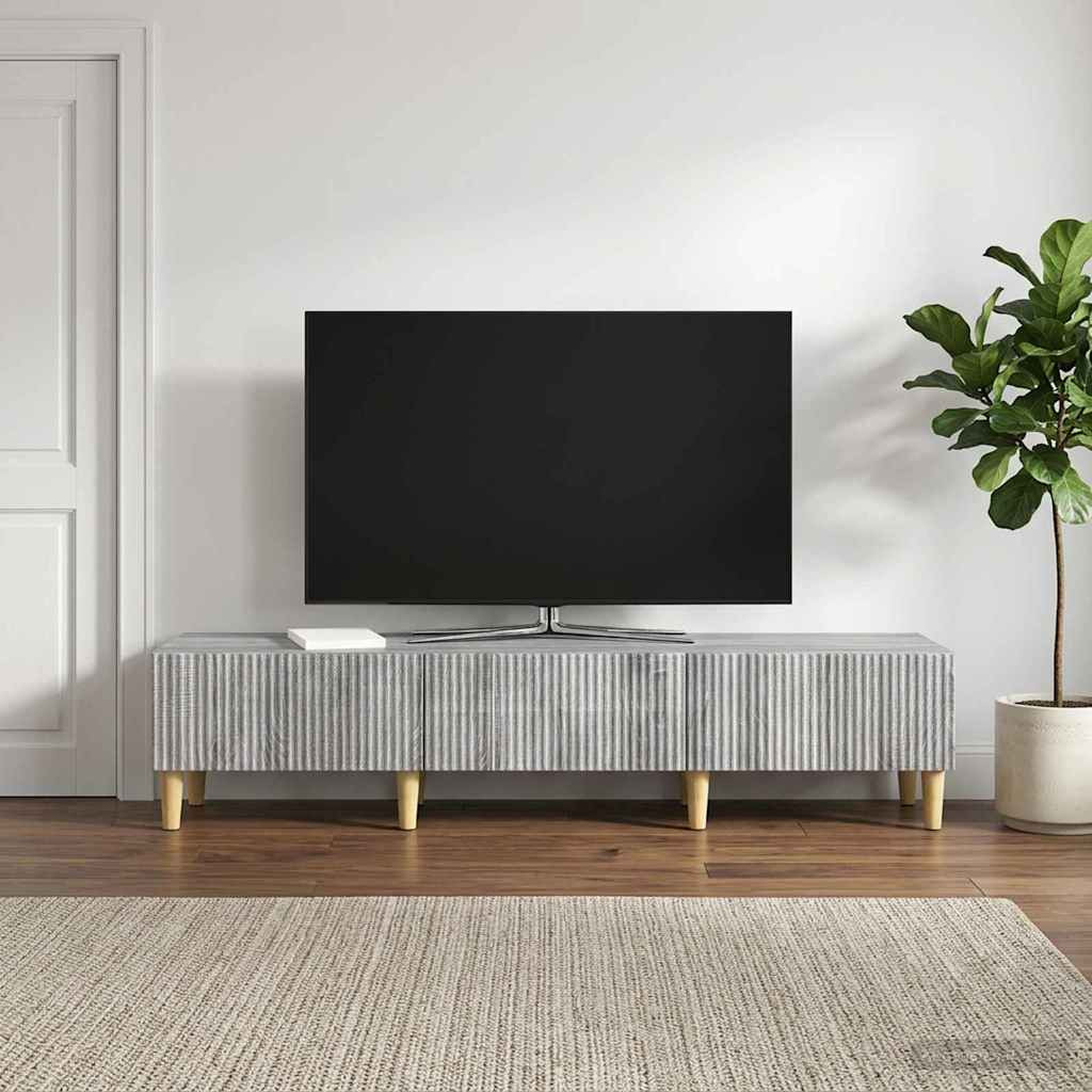 vidaXL TV-Schränk Graues Sonoma 147 x 34,5 x 30 cm Holzwerkstoff