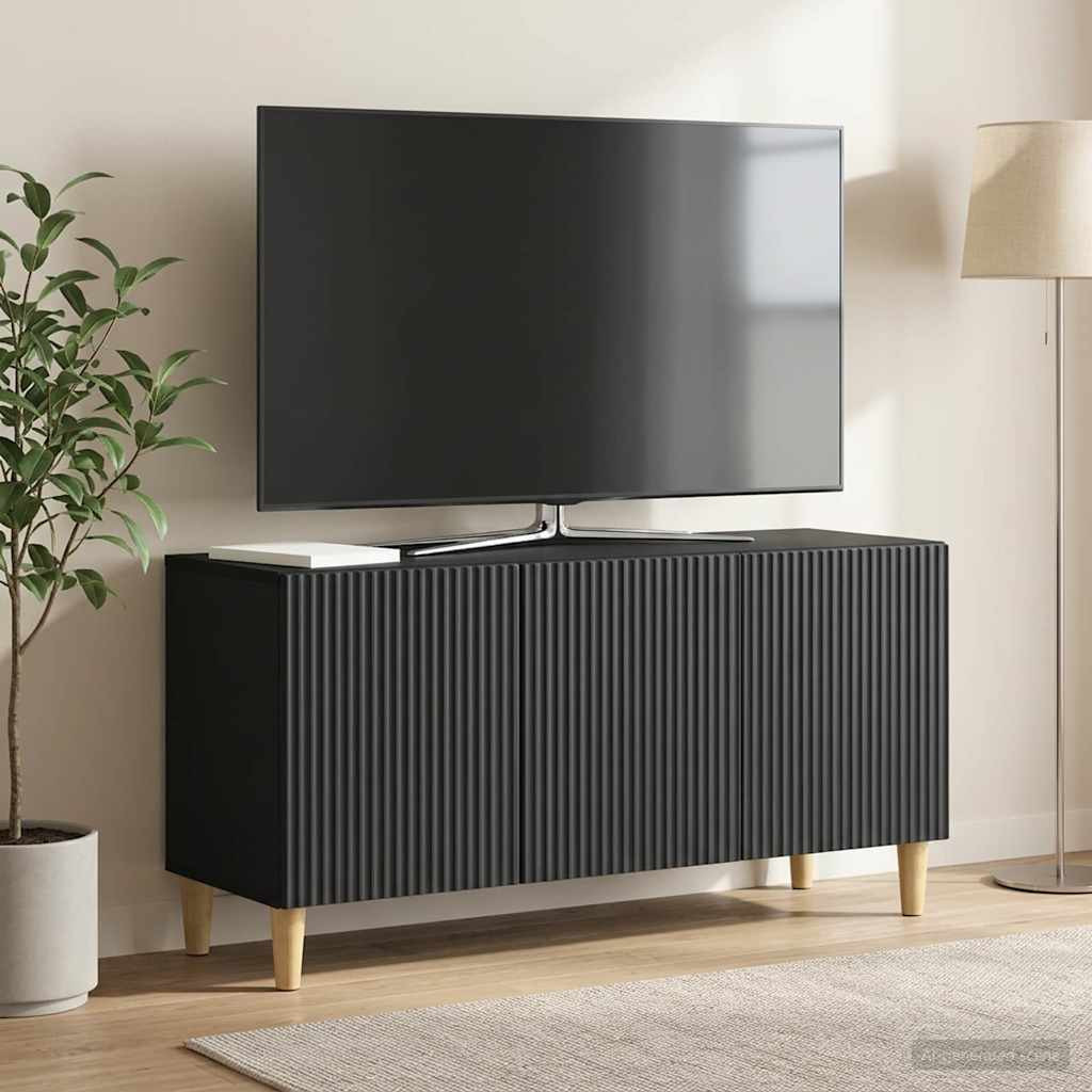 vidaXL TV-Schränk Schwarz 99 x 34,5 x 50 cm Holzwerkstoff