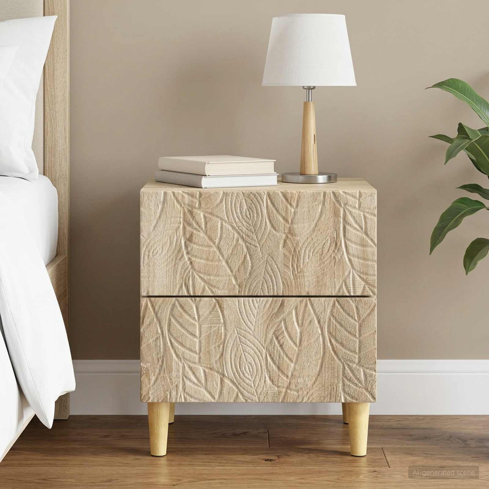 vidaXL Nachttisch Sonoma-Eiche 43 x 34,5 x 48 cm Holzwerkstoff