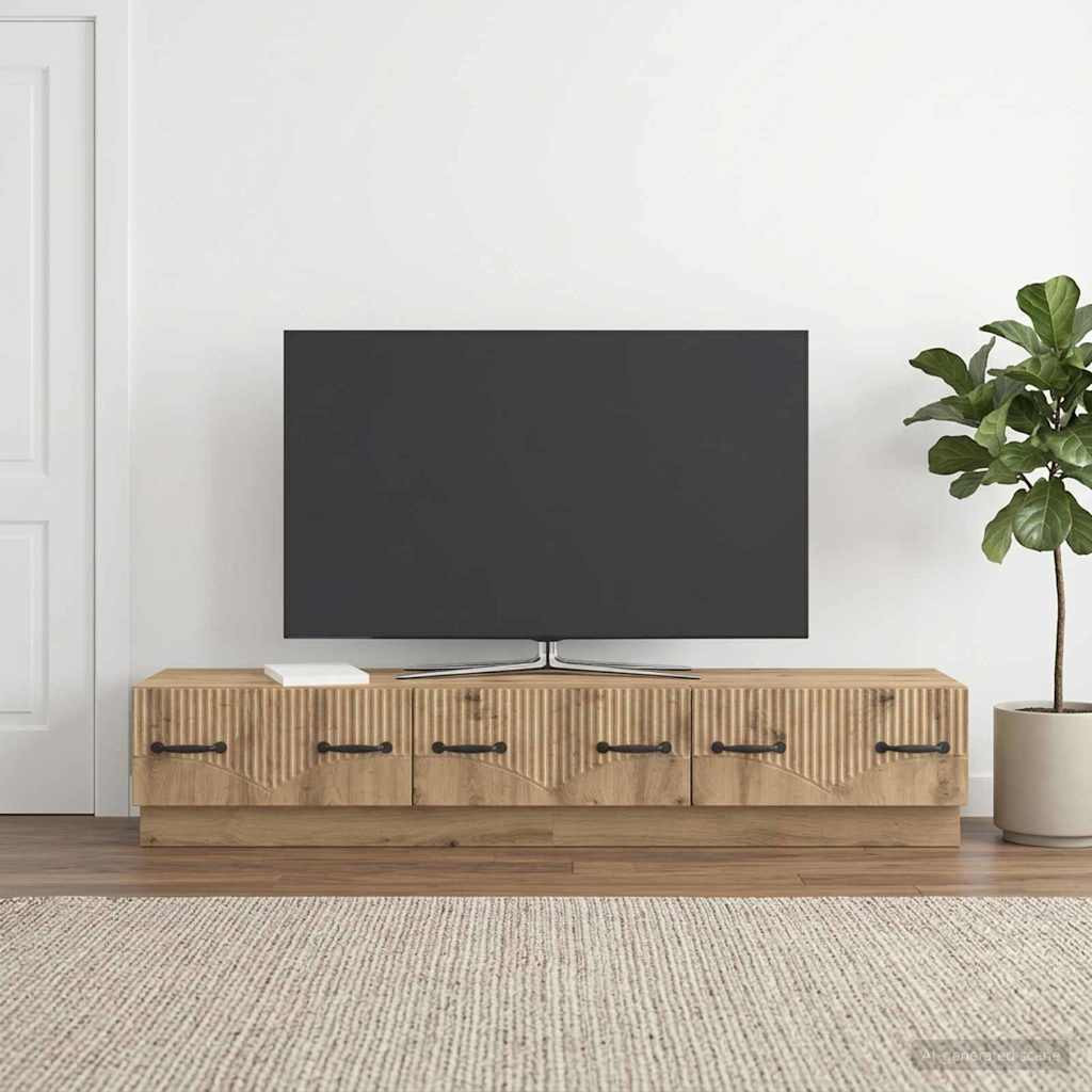 vidaXL TV-Schränk 147 x 34,5 x 27 cm Artisan-Eiche Holzwerkstoff