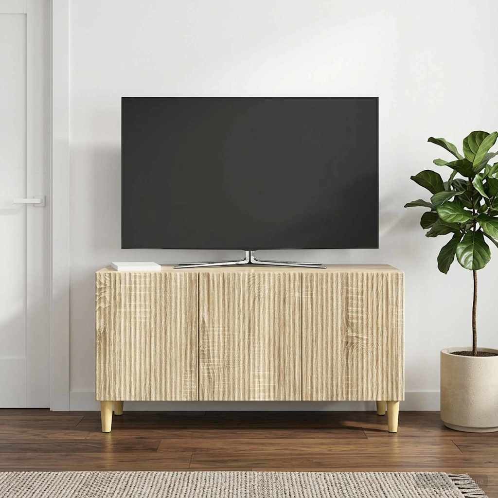 vidaXL TV-Schränk Sonoma-Eiche 99 x 34,5 x 50 cm Holzwerkstoff