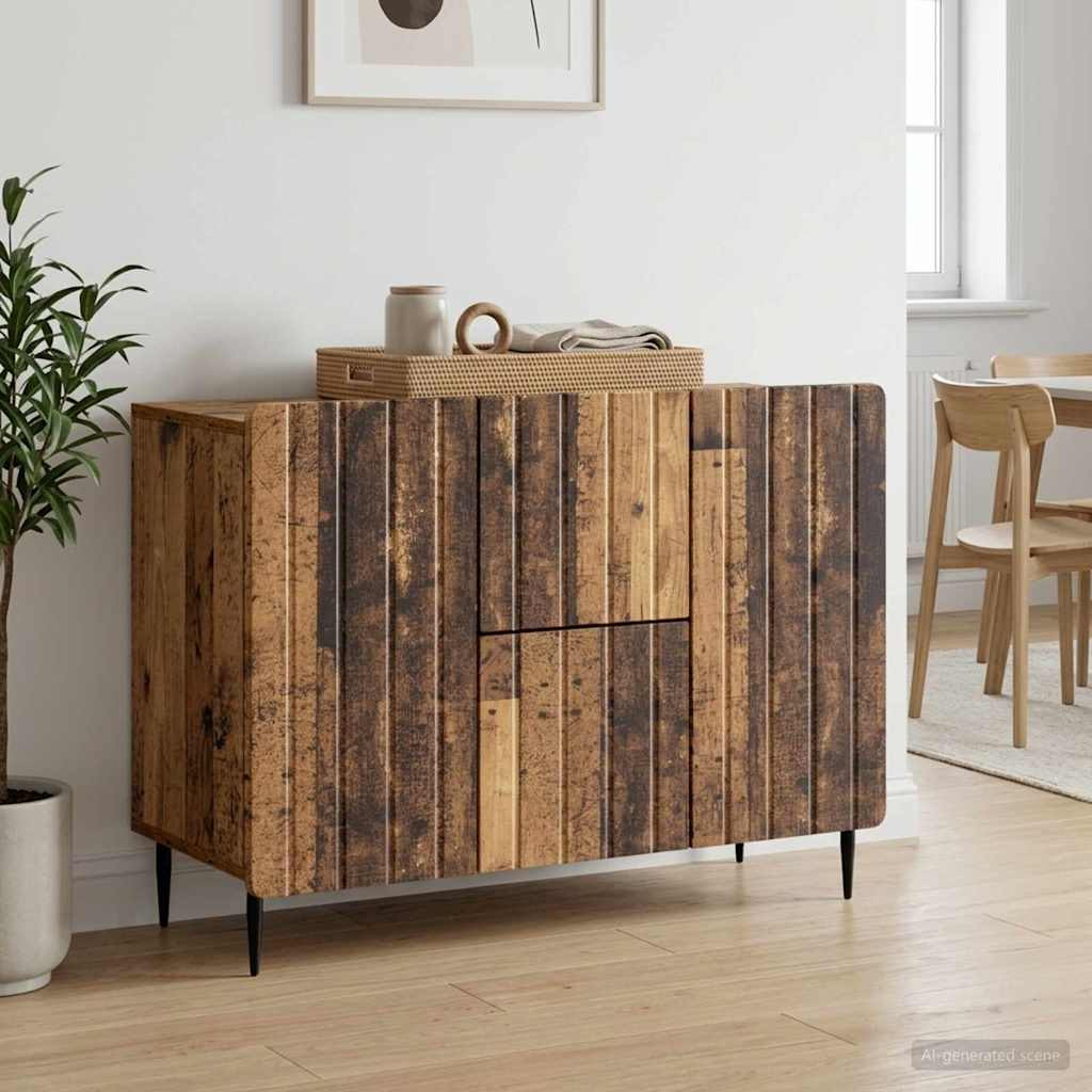 vidaXL Sideboard Altholz 89 x 34,5 x 62 cm Holzwerkstoff