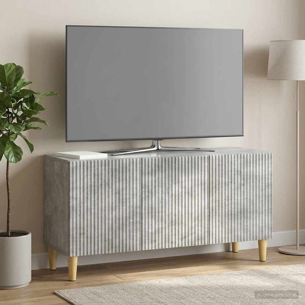 vidaXL TV-Schränk Betongrau 99 x 34,5 x 50 cm Holzwerkstoff