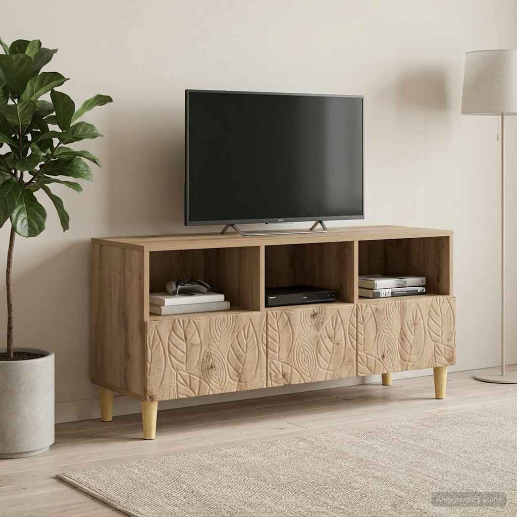 vidaXL TV-Schränk 102 x 34,5 x 50 cm Artisan-Eiche Holzwerkstoff
