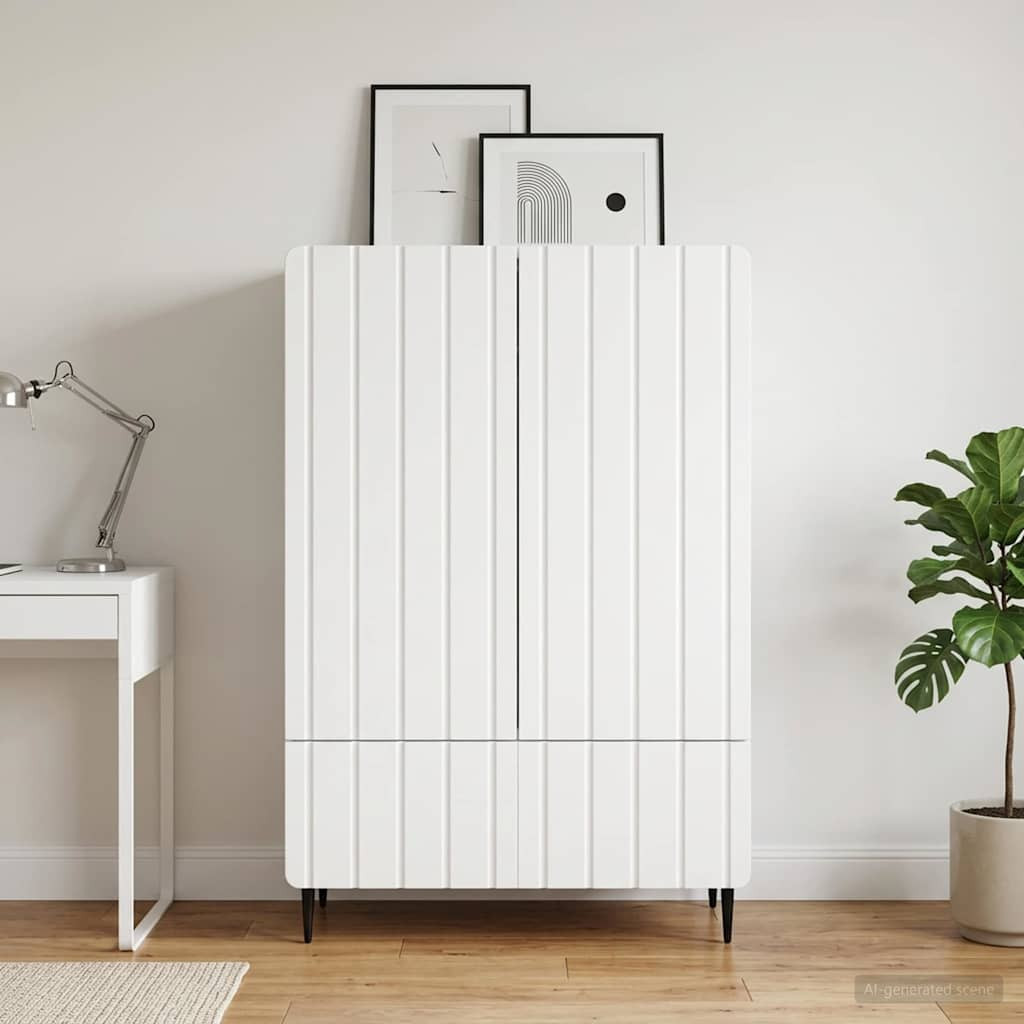 vidaXL Sideboard Weiß 66 x 34,5 x 97 cm Holzwerkstoff