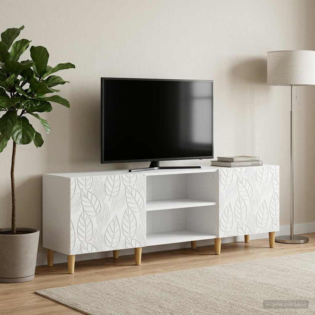vidaXL TV-Schränk 150 x 31 x 50 cm Weiß Holzwerkstoff