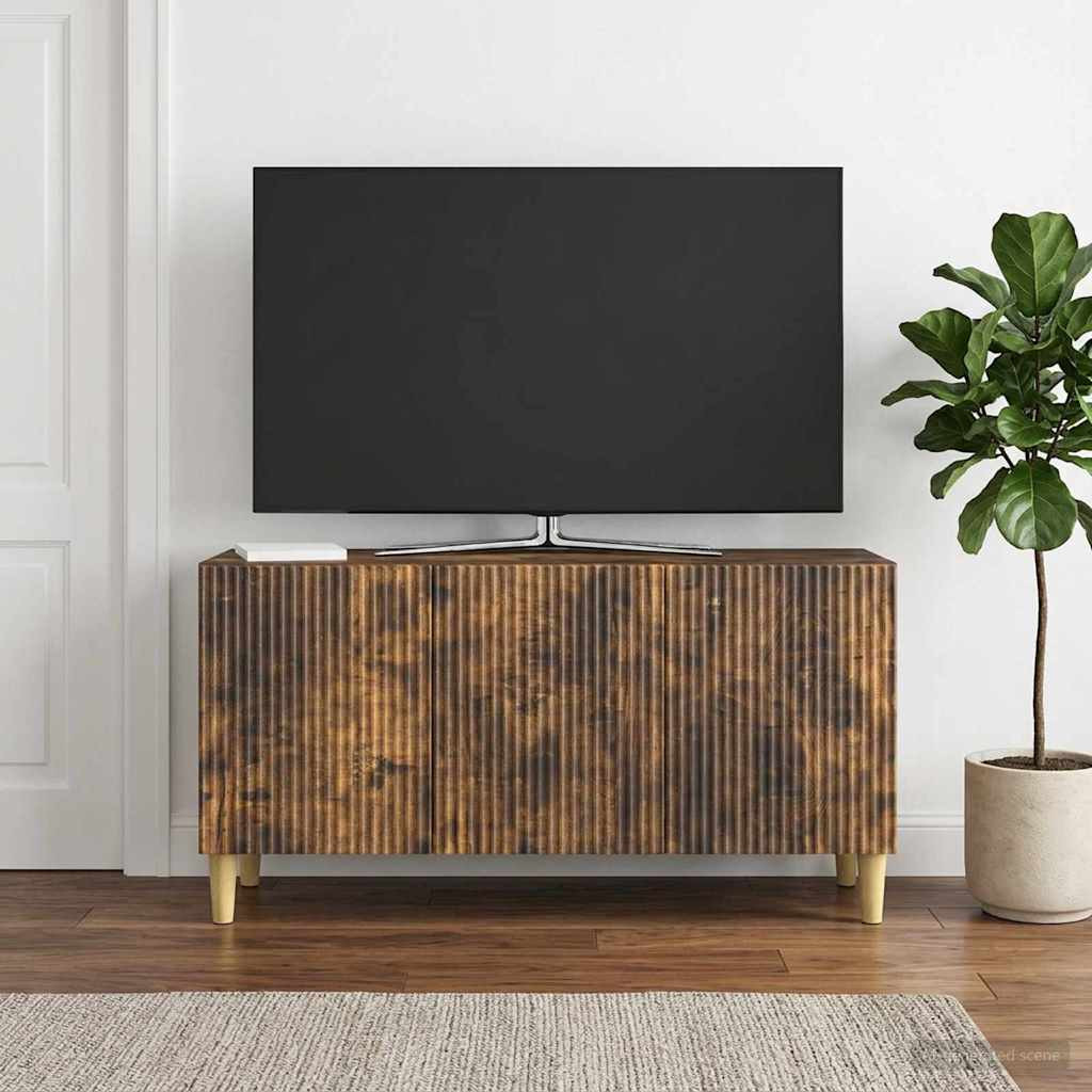 vidaXL TV-Schränk Geräucherte Eiche 99 x 34,5 x 50 cm Holzwerkstoff