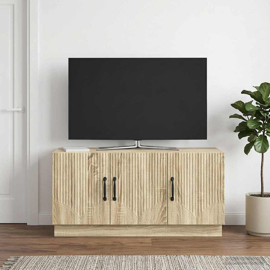vidaXL TV-Schränk Sonoma-Eiche 99 x 34,5 x 47 cm Holzwerkstoff
