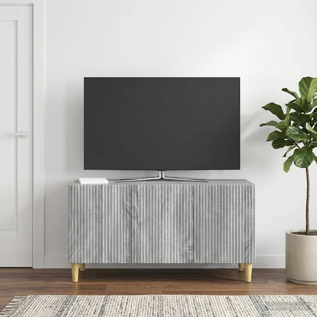 vidaXL TV-Schränk Graues Sonoma 99 x 34,5 x 50 cm Holzwerkstoff