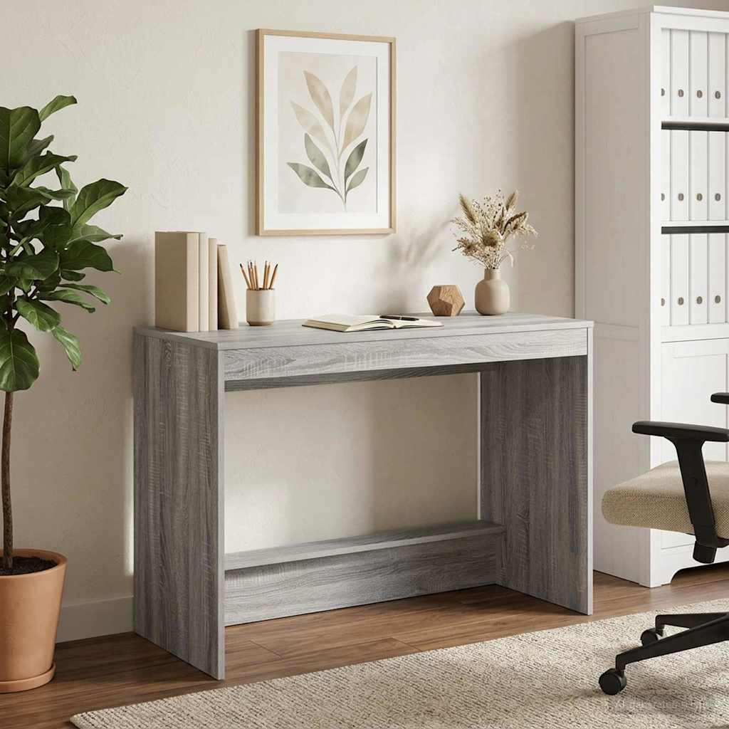 vidaXL Bett-Schreibtisch Grau Sonoma Holzwerkstoff 100 x 45 x 75 cm