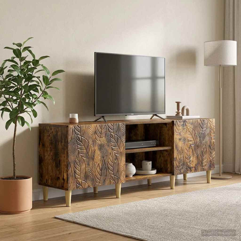 vidaXL TV-Schränk 150 x 31 x 50 cm Geräucherte Eiche Holzwerkstoff