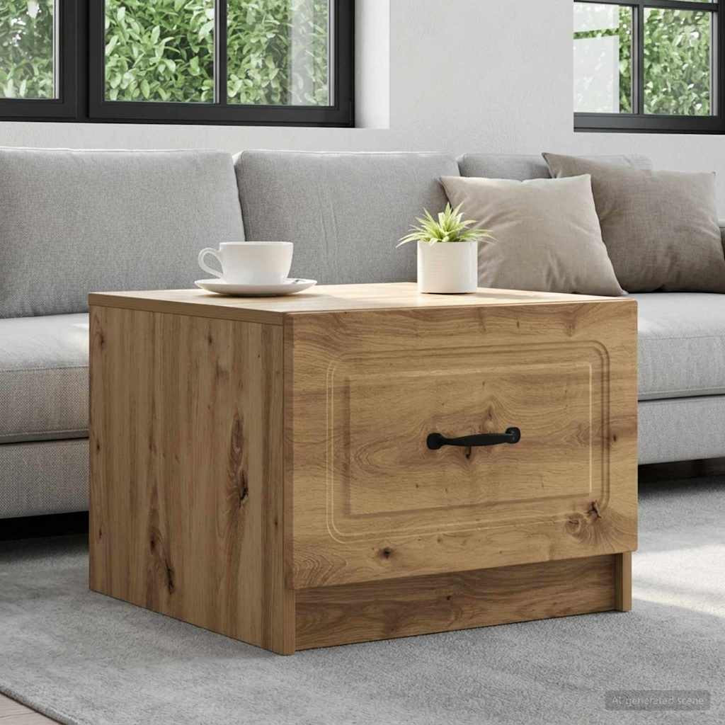 vidaXL Couchtisch Artisan-Eiche 49 x 50 x 37 cm Holzwerkstoff