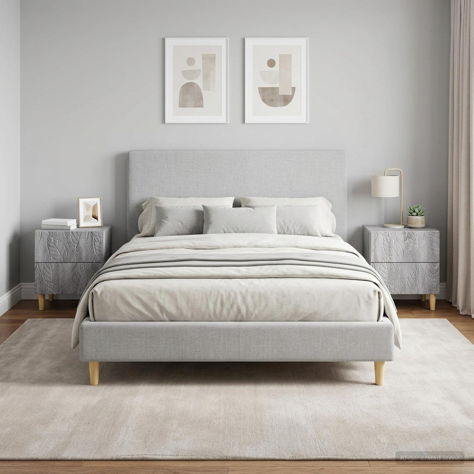 vidaXL Nachttisch 2 pcs Grau Sonoma 43 x 34,5 x 48 cm Holzwerkstoff