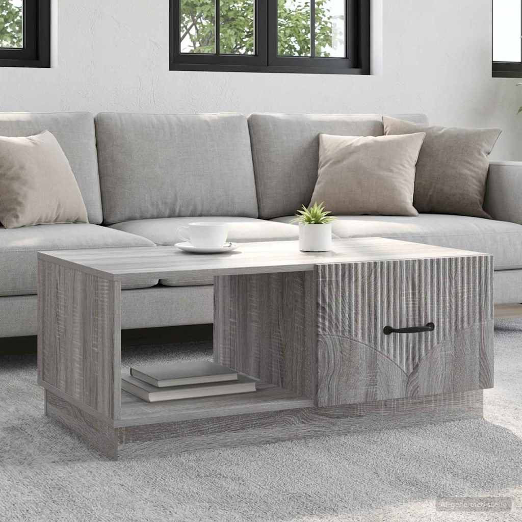 vidaXL Couchtisch Graues Sonoma 90 x 50 x 37 cm Holzwerkstoff