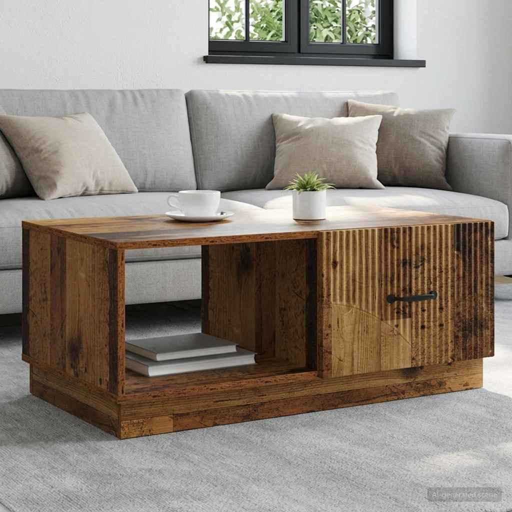 vidaXL Couchtisch Altholz 90 x 50 x 37 cm Holzwerkstoff