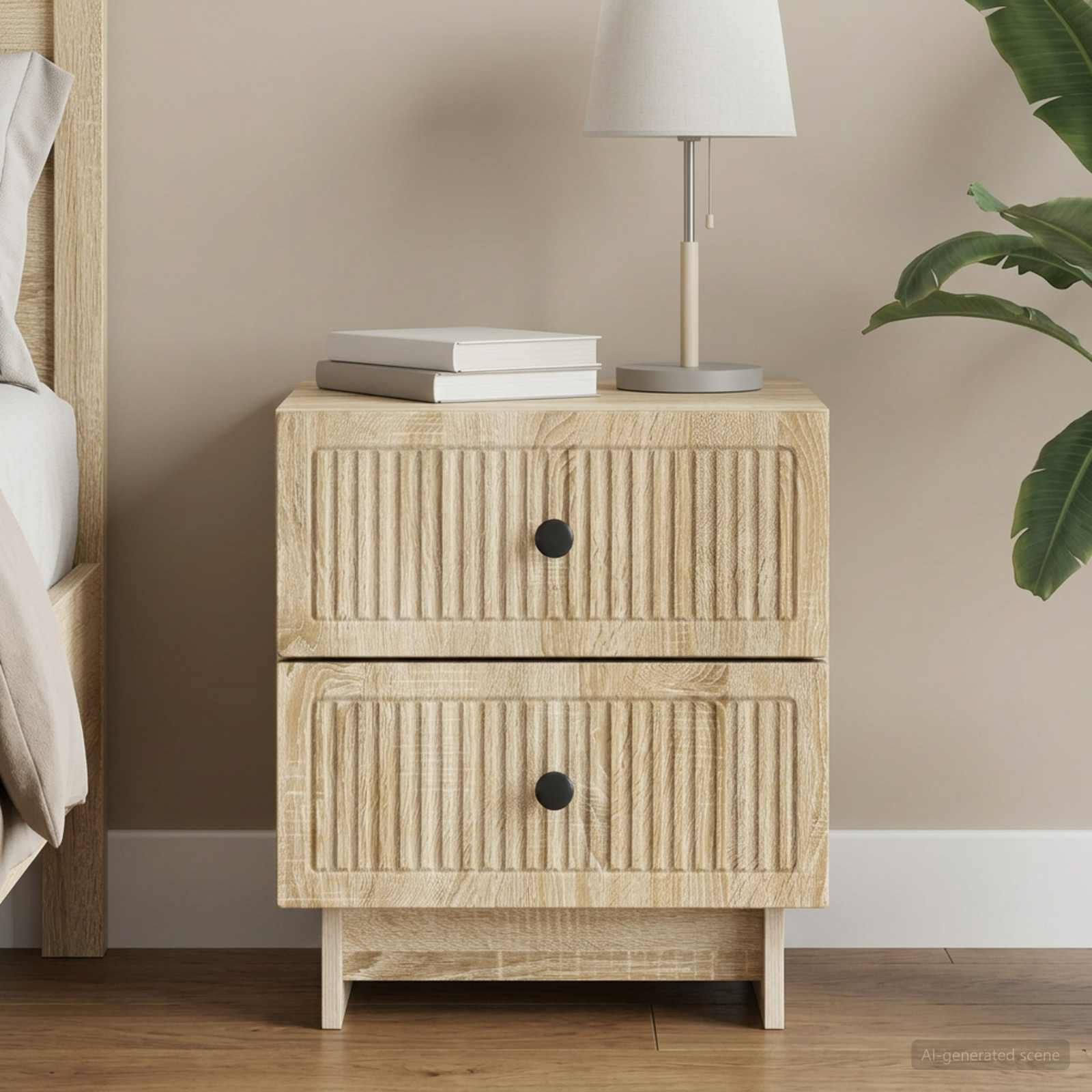 vidaXL Nachttisch Sonoma-Eiche 43 x 34,5 x 47,5 cm Holzwerkstoff