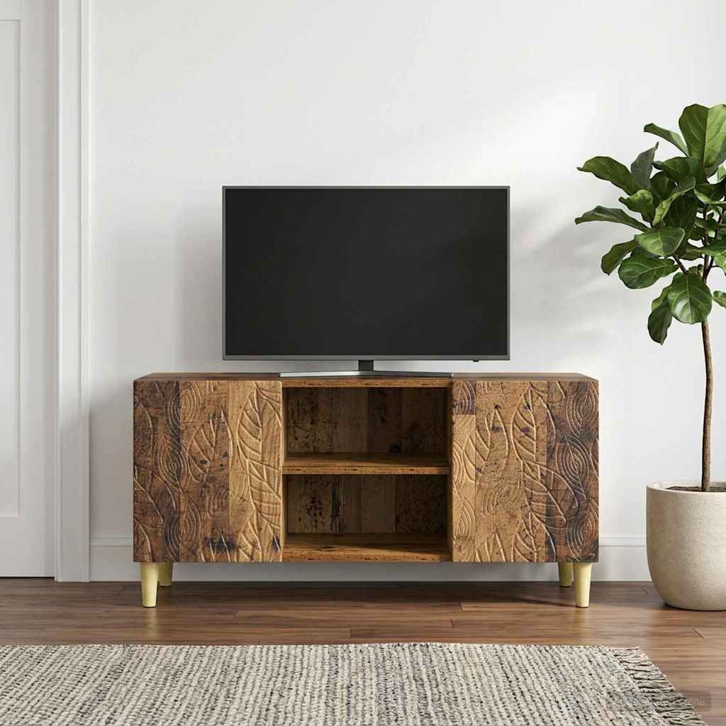 vidaXL TV-Schränk 102 x 34,5 x 50 cm Altholz Holzwerkstoff