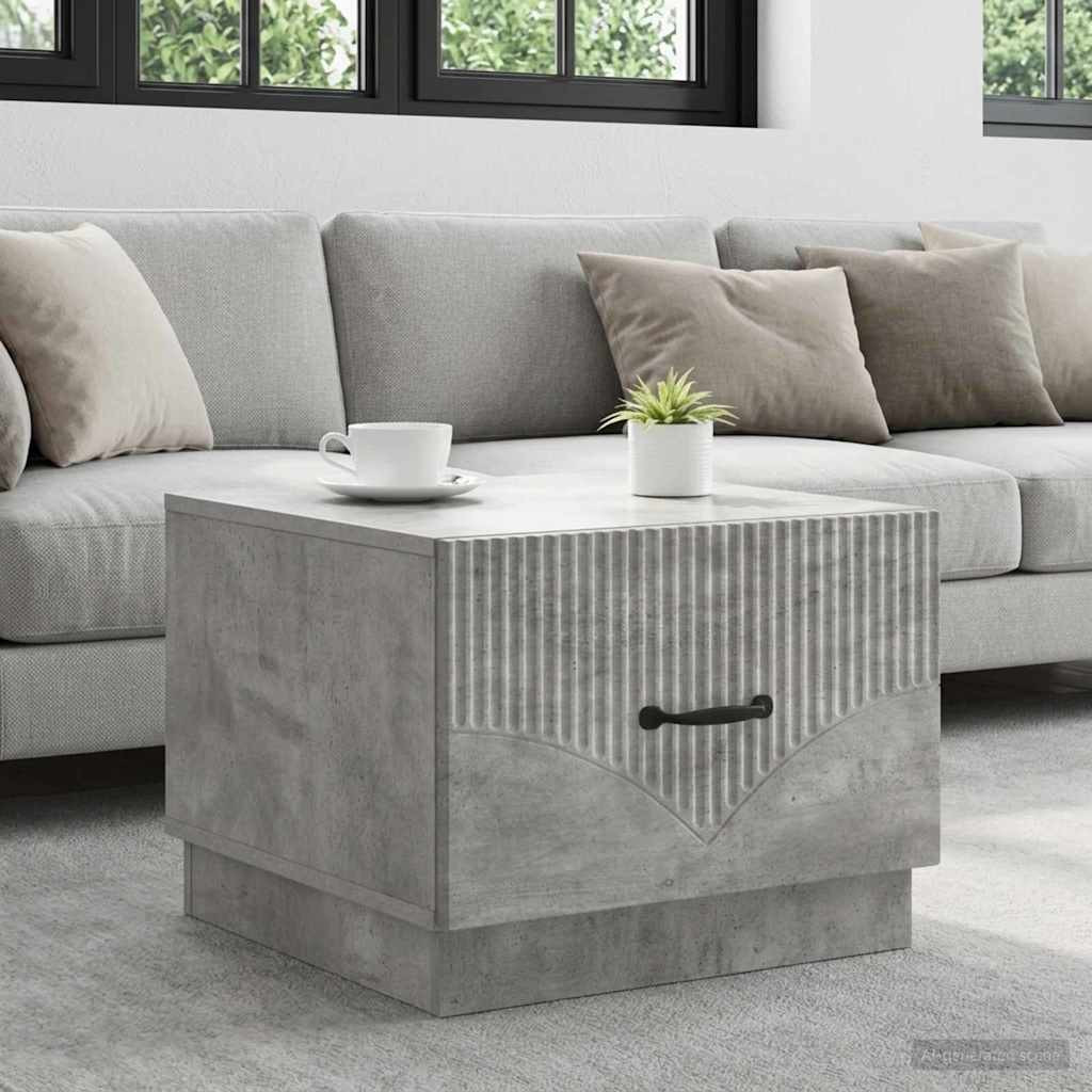 vidaXL Couchtisch Betongrau 49 x 50 x 37 cm Holzwerkstoff