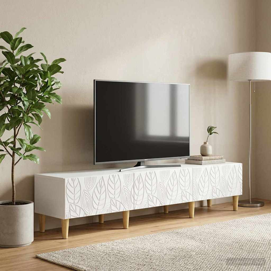 vidaXL TV-Schränk 147 x 34,5 x 30 cm Weiß Holzwerkstoff
