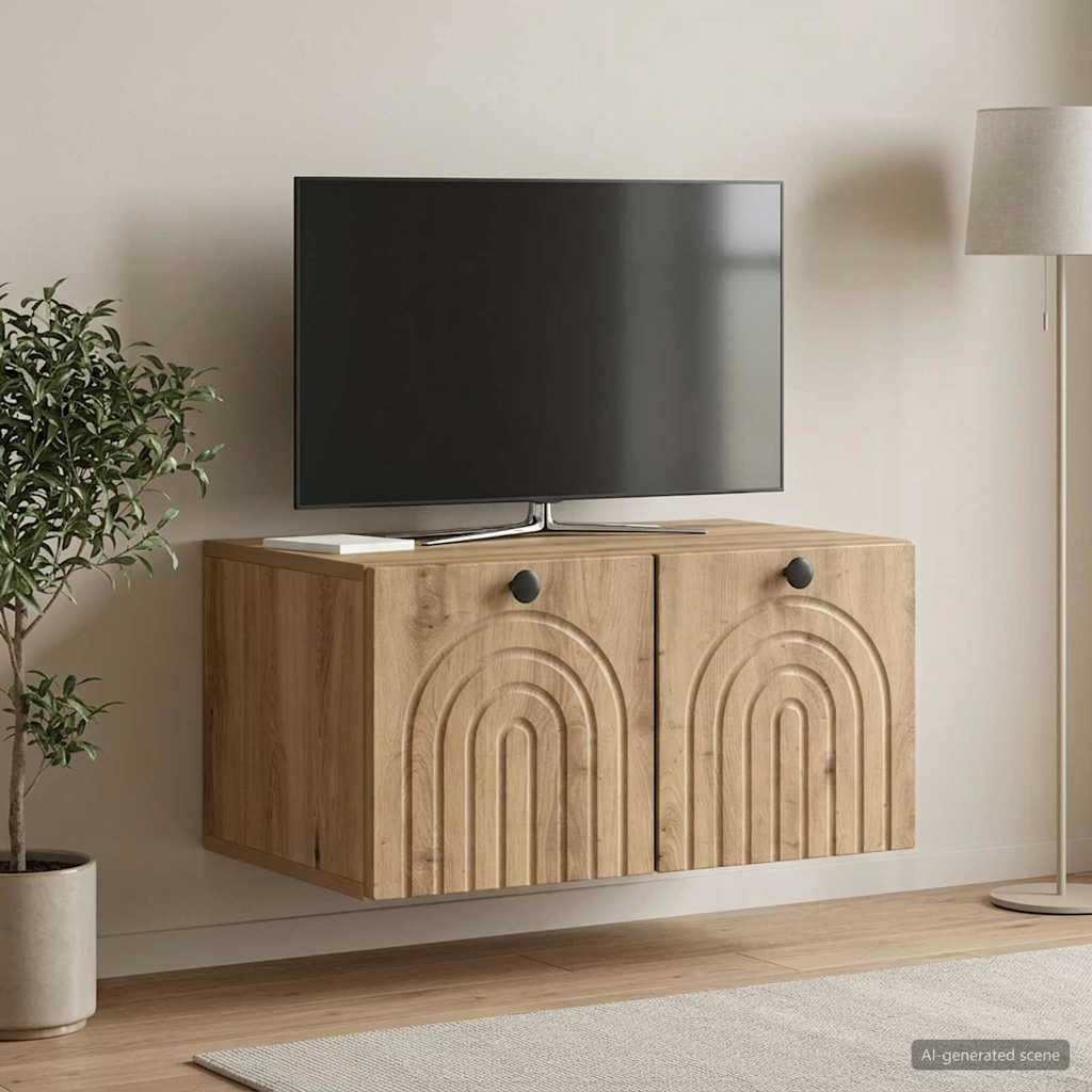 vidaXL Wandmontierter TV-Schrank 59,5 x 41 x 30 cm Artisan-Eiche