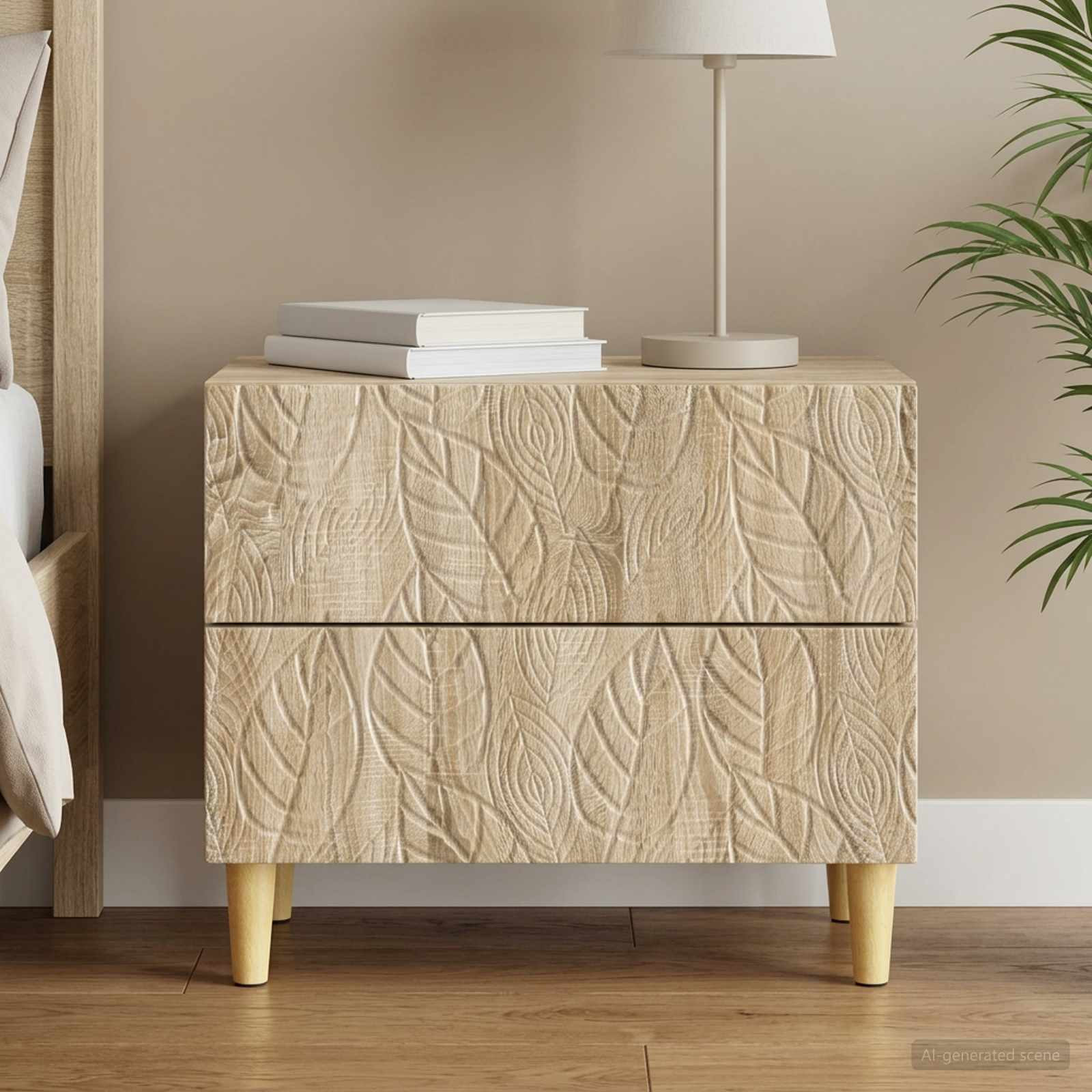 vidaXL Nachttisch Sonoma-Eiche 62 x 34,5 x 48 cm Holzwerkstoff