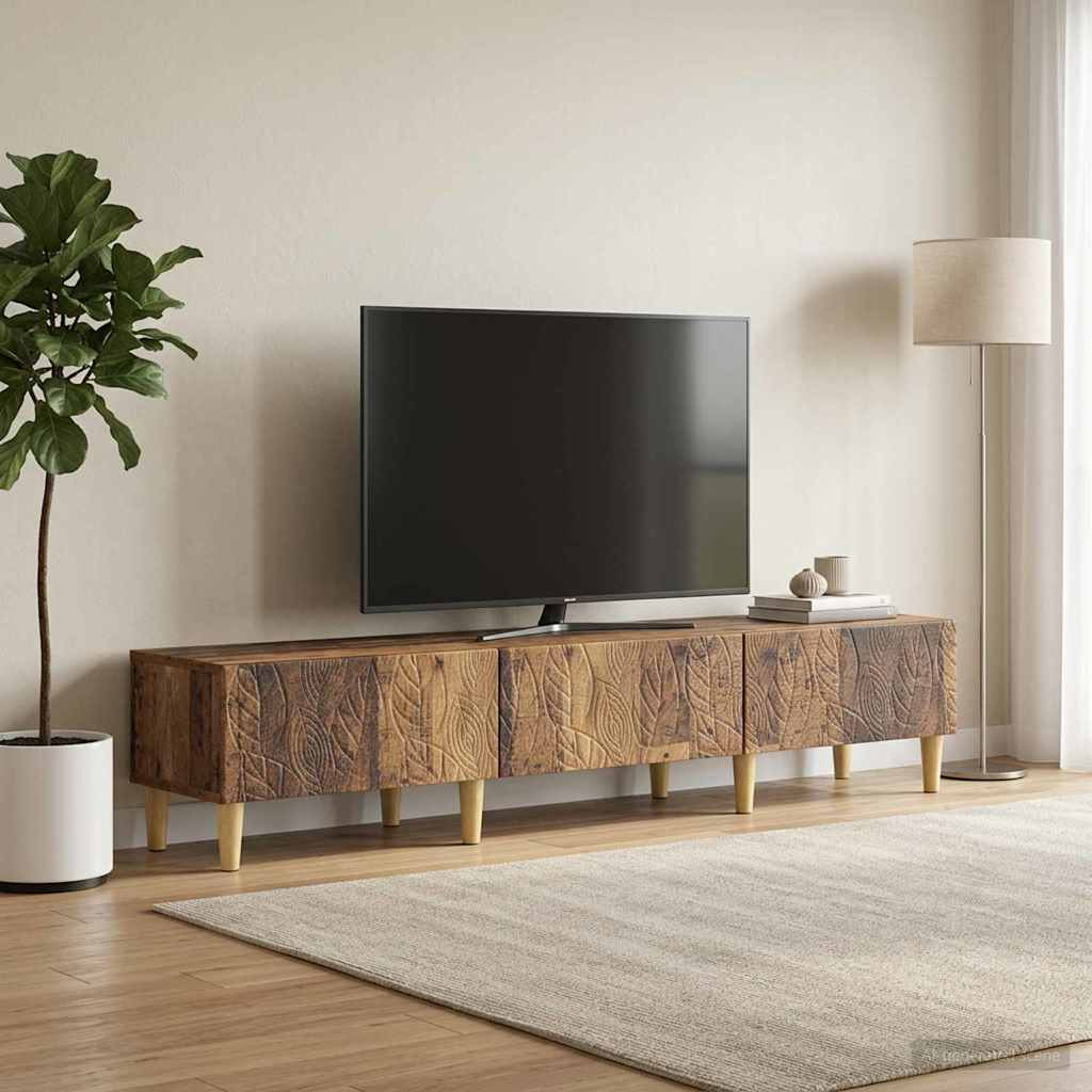 vidaXL TV-Schränk 147 x 34,5 x 30 cm Altholz Holzwerkstoff