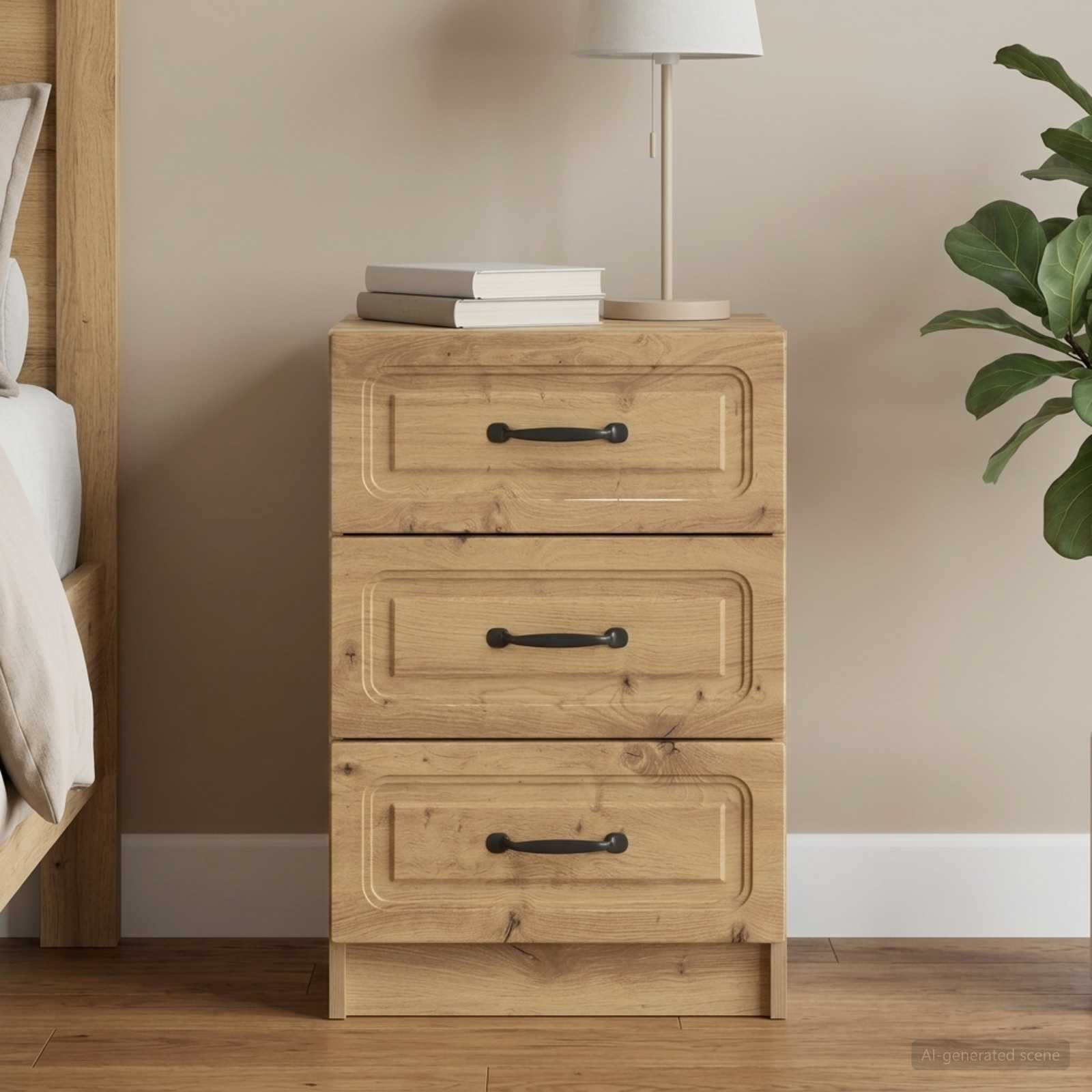 vidaXL Nachttisch Artisan-Eiche 43 x 41 x 63,5 cm Holzwerkstoff