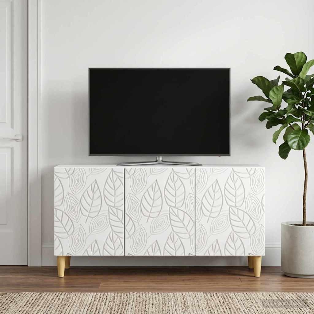vidaXL TV-Schränk 99 x 34,5 x 50 cm Weiß Holzwerkstoff