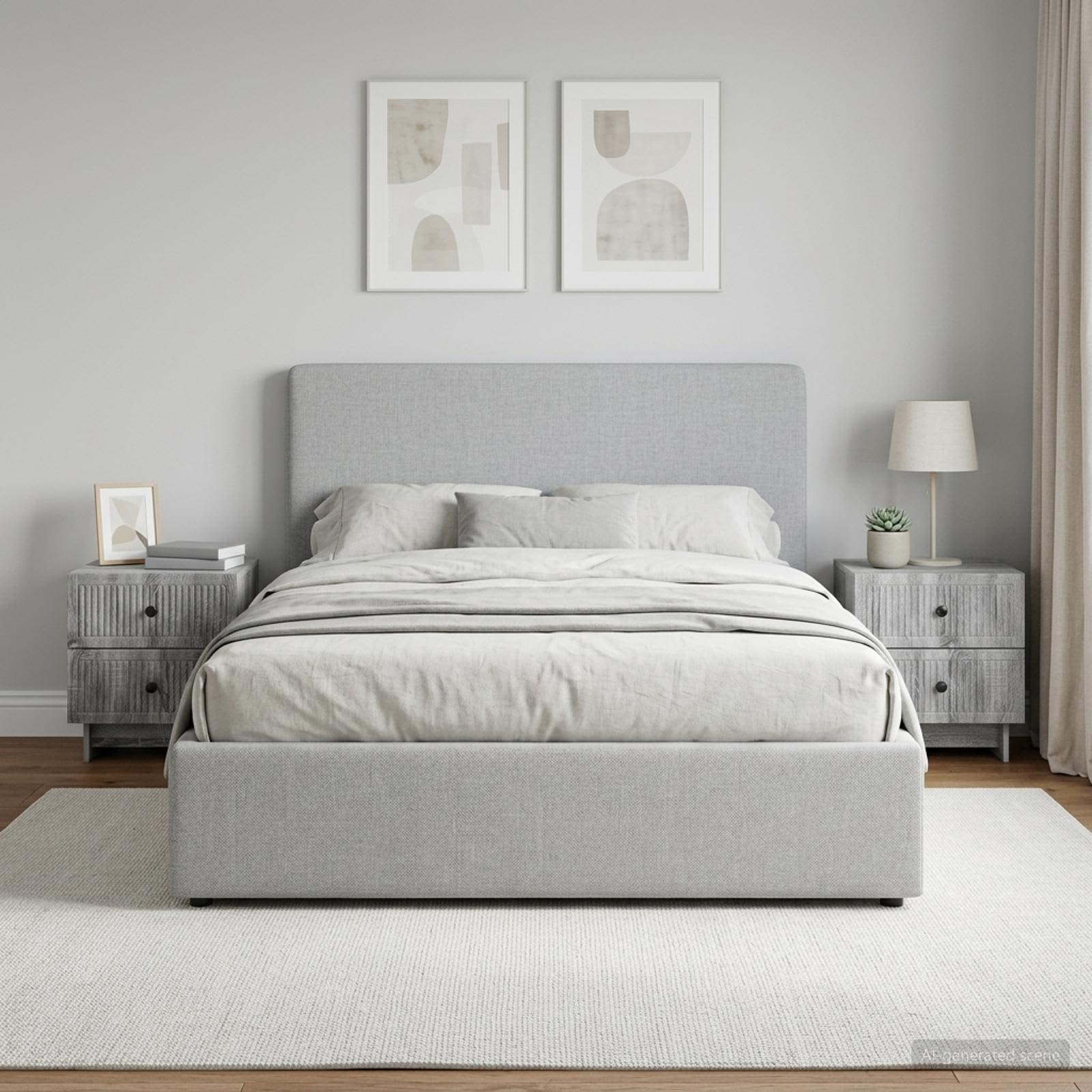 vidaXL Nachttisch 2 pcs Graues Sonoma 43 x 34,5 x 47,5 cm