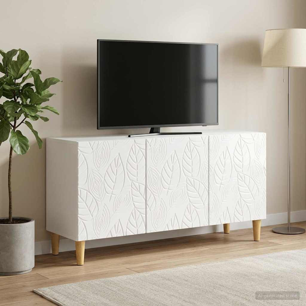 vidaXL TV-Schränk 99 x 34,5 x 50 cm Hochglanz Weiß Holzwerkstoff