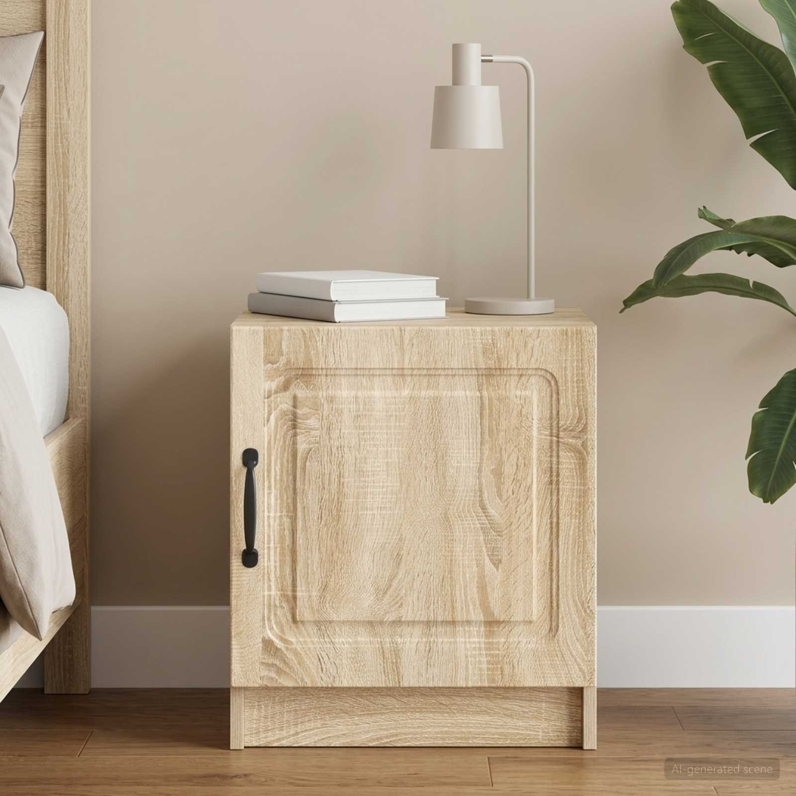vidaXL Nachttisch Sonoma-Eiche 43 x 34,5 x 47 cm Holzwerkstoff