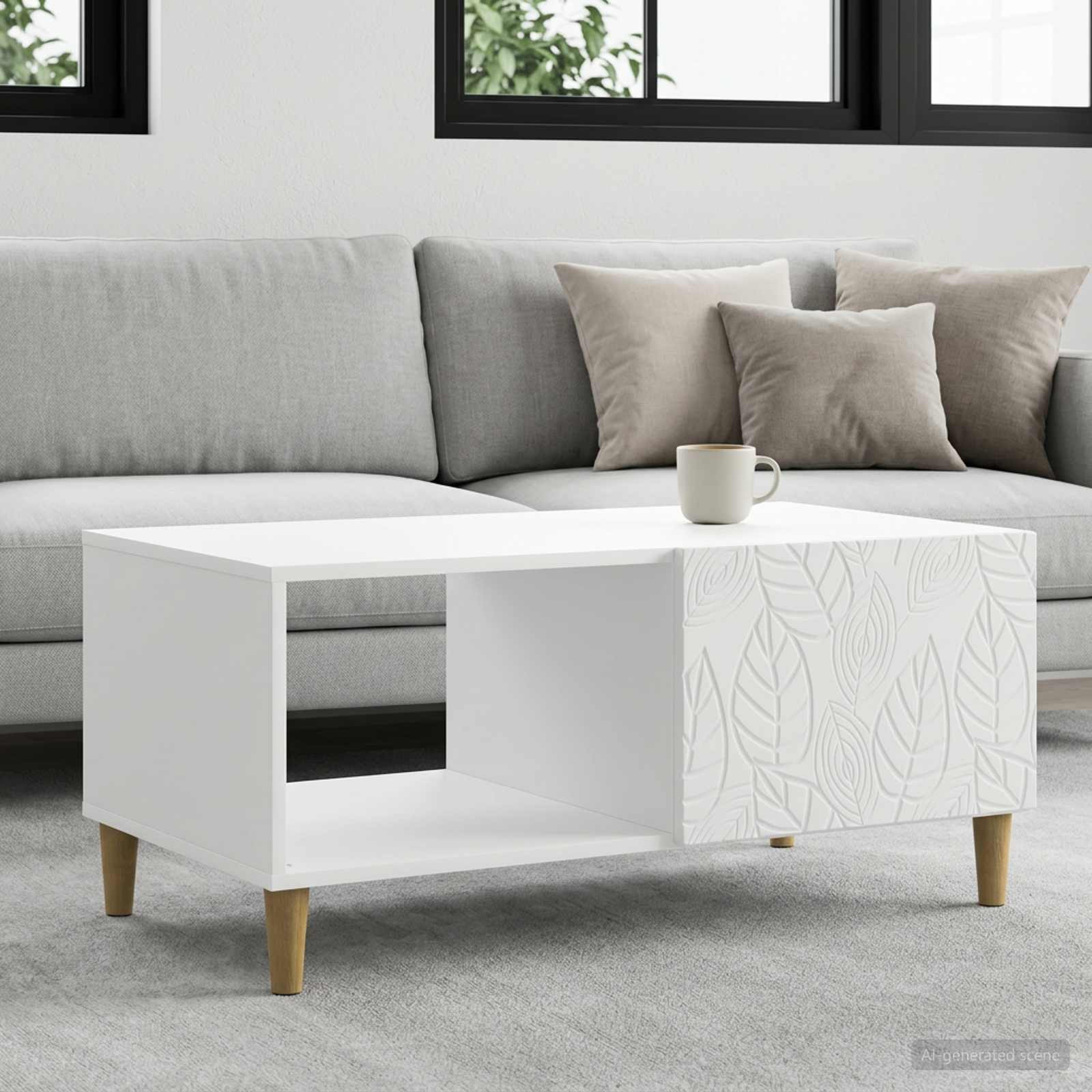 vidaXL Couchtisch Weiß 90 x 50 x 40 cm Holzwerkstoff