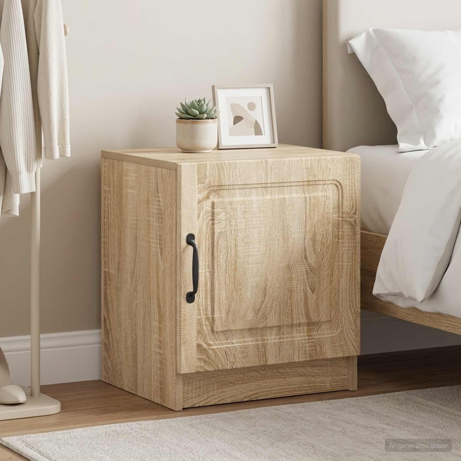 vidaXL Nachttisch 2 pcs Sonoma-Eiche 43 x 34,5 x 47 cm Holzwerkstoff