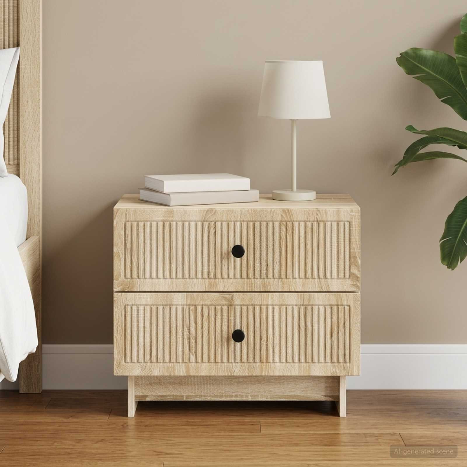 vidaXL Nachttisch Sonoma-Eiche 62 x 34,5 x 47,5 cm Holzwerkstoff