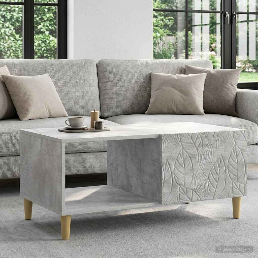 vidaXL Couchtisch Betongrau 90 x 50 x 40 cm Holzwerkstoff