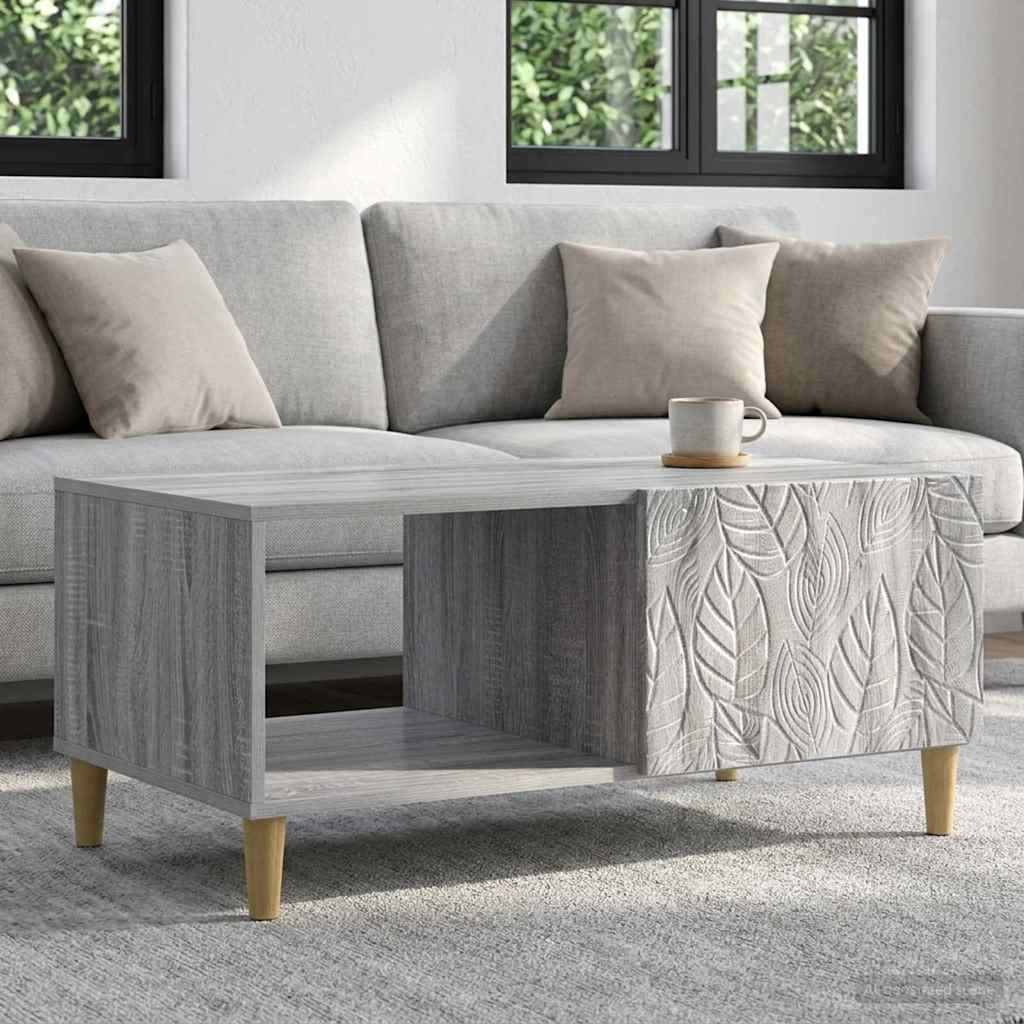 vidaXL Couchtisch Grau Sonoma 90 x 50 x 40 cm Holzwerkstoff