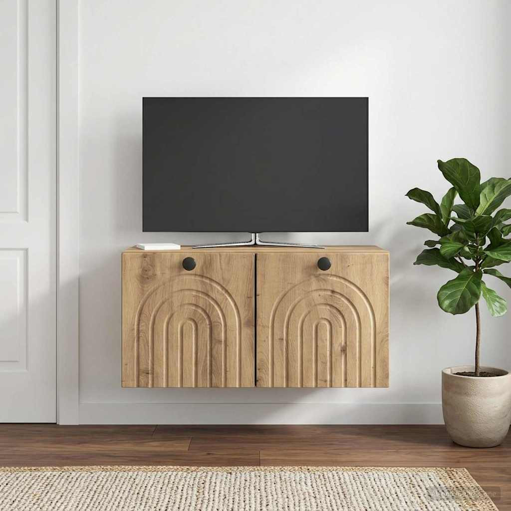 vidaXL Wandmontierter TV-Schrank 59,5 x 31 x 30 cm Artisan-Eiche