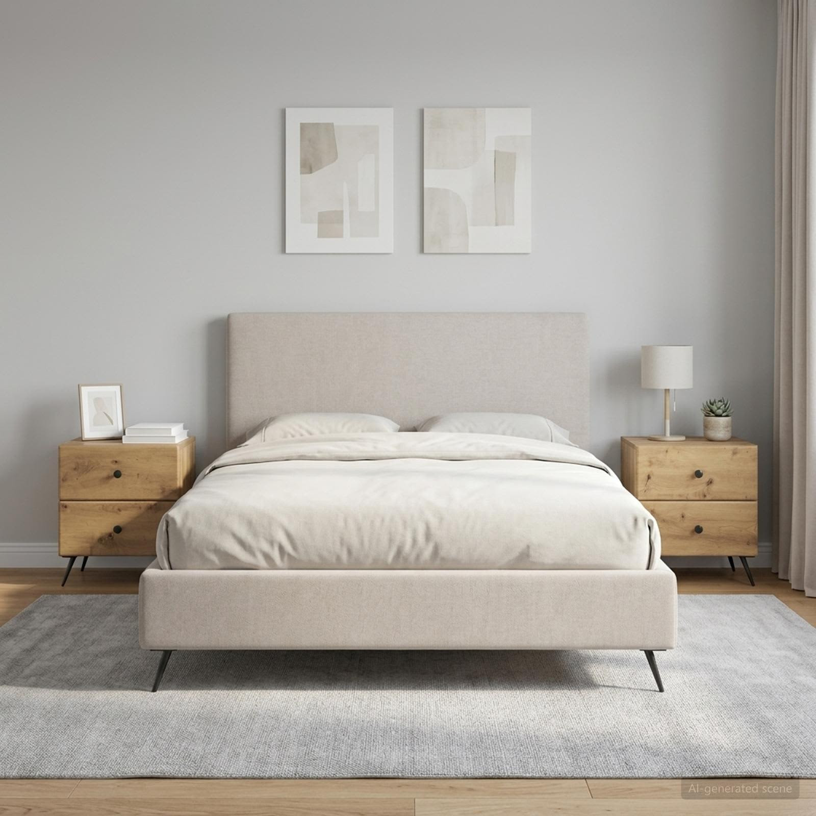 vidaXL Nachttisch 2 Stk. Artisan-Eiche 43 x 34,5 x 47,5 cm