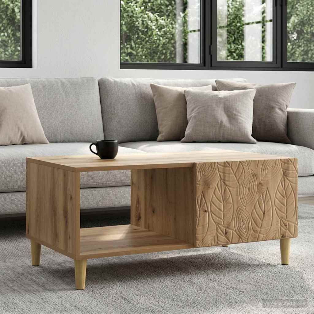 vidaXL Couchtisch Artisan-Eiche 90 x 50 x 40 cm Holzwerkstoff