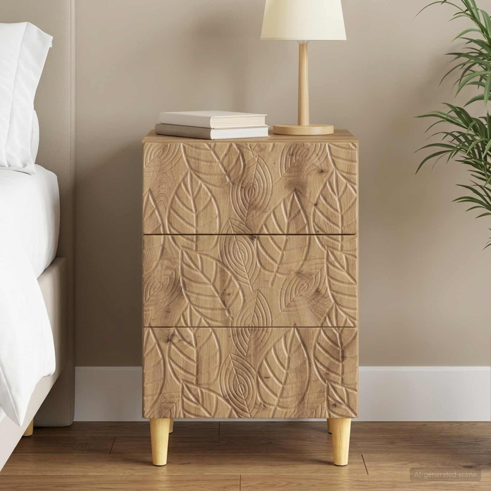 vidaXL Nachttisch Artisan-Eiche 43 x 39,5 x 66,5 cm Holzwerkstoff