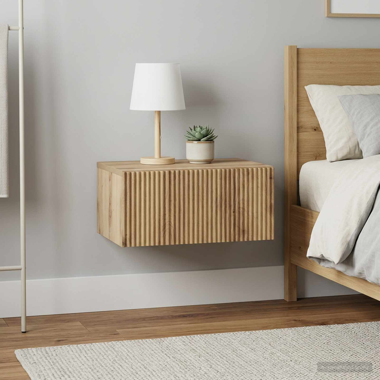 vidaXL Wandmontierter Nachttisch 2 Stk. Artisan-Eiche