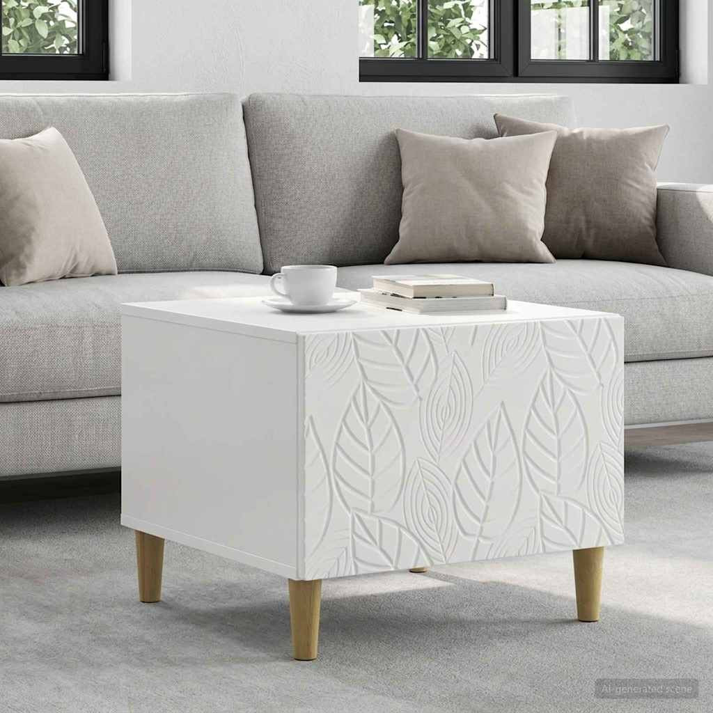 vidaXL Couchtisch Hochglanz Weiß 50 x 49 x 40 cm Holzwerkstoff