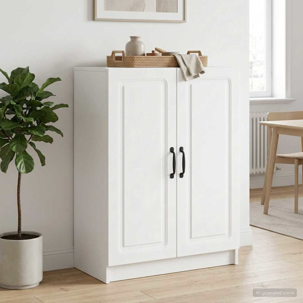 vidaXL Sideboard Weiß 66 x 34,5 x 87 cm Holzwerkstoff